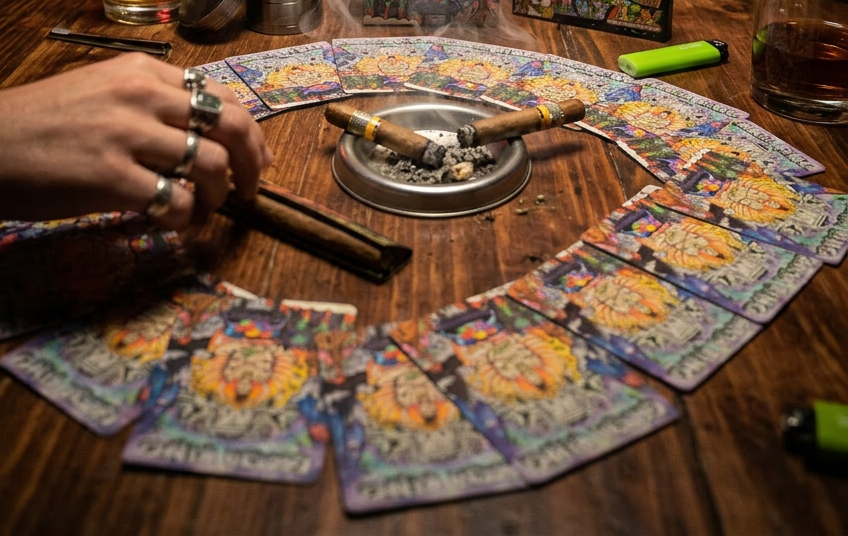 Adult Card Game in a Circle